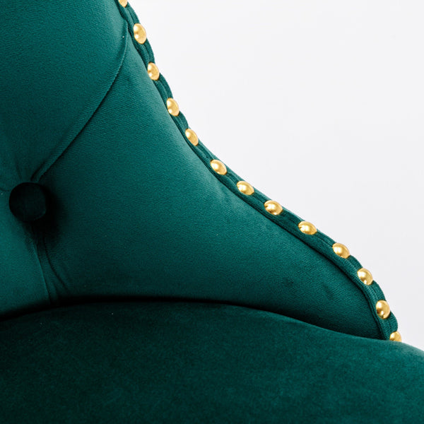 Golden Swivel Velvet Barstools BLAKHOM