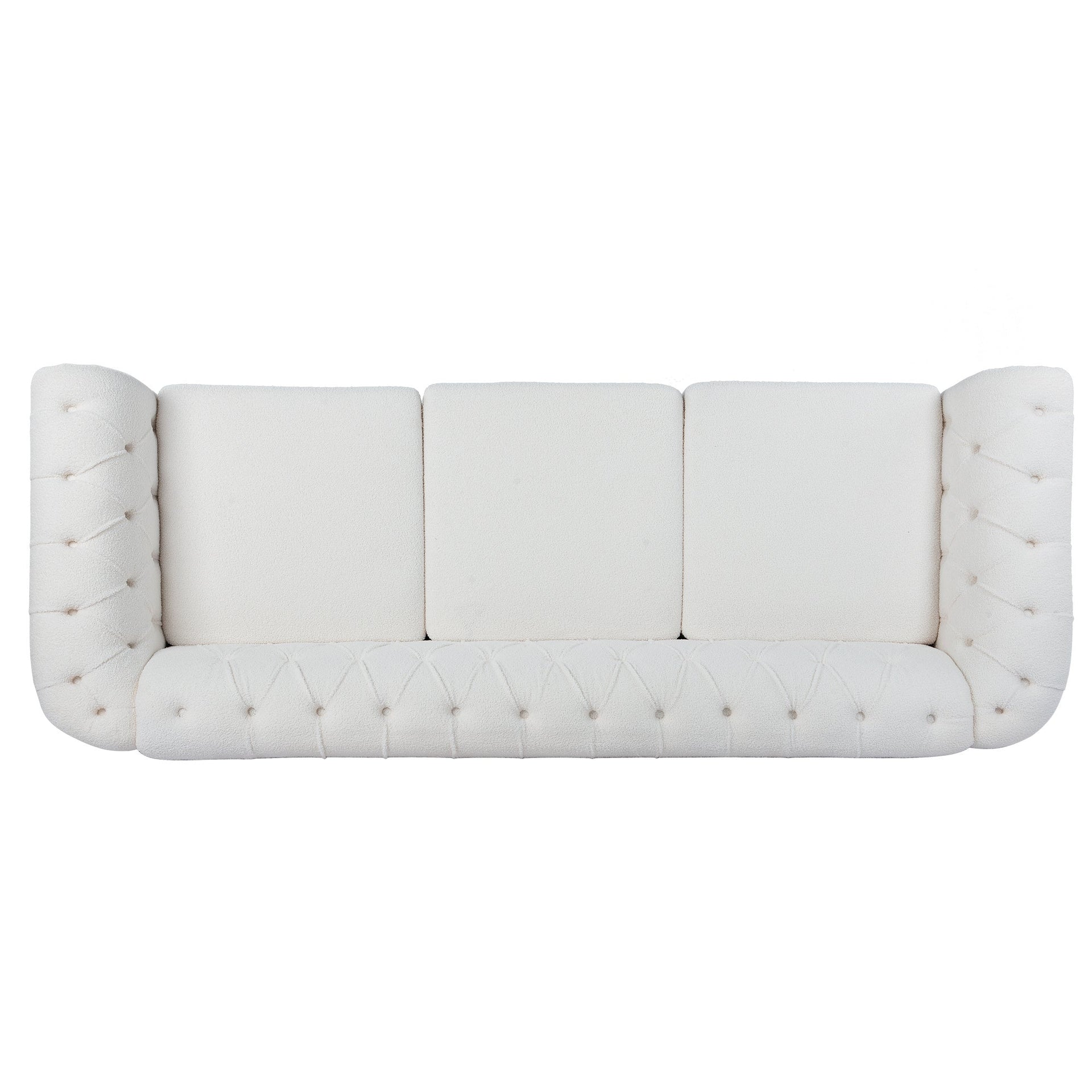 Rolled Arm Chesterfield 3 Seater Sofa