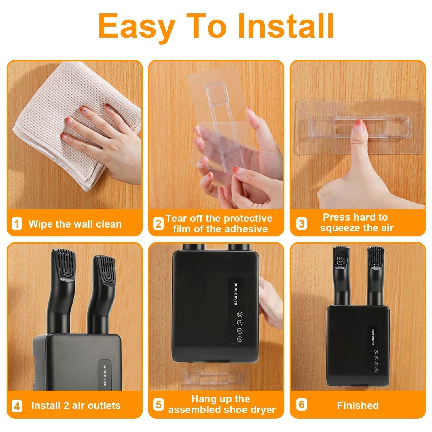 Portable Shoe Dryer Boot Shoe Warmer Deodorizer with 3 Timer Settings for Wet Boots Gloves Hats Garments Berry Charmz