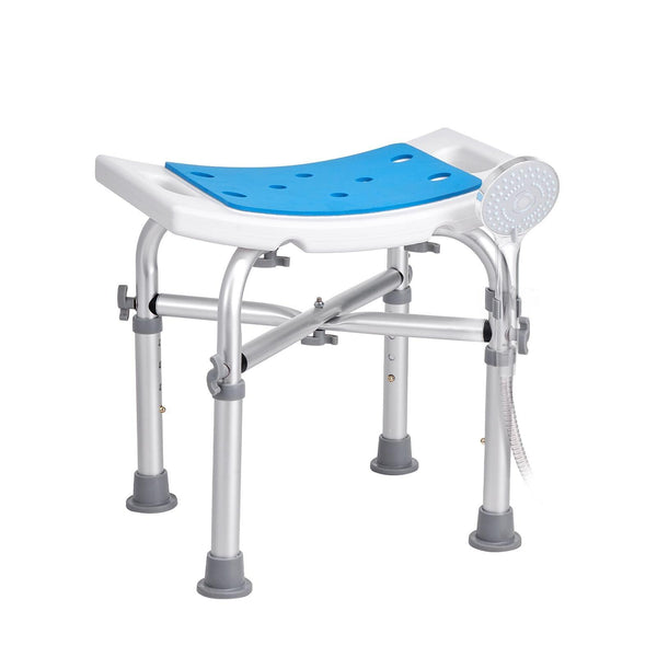 Shower Chair Adjustable Height Non-Slip Bath Stool 500 lbs