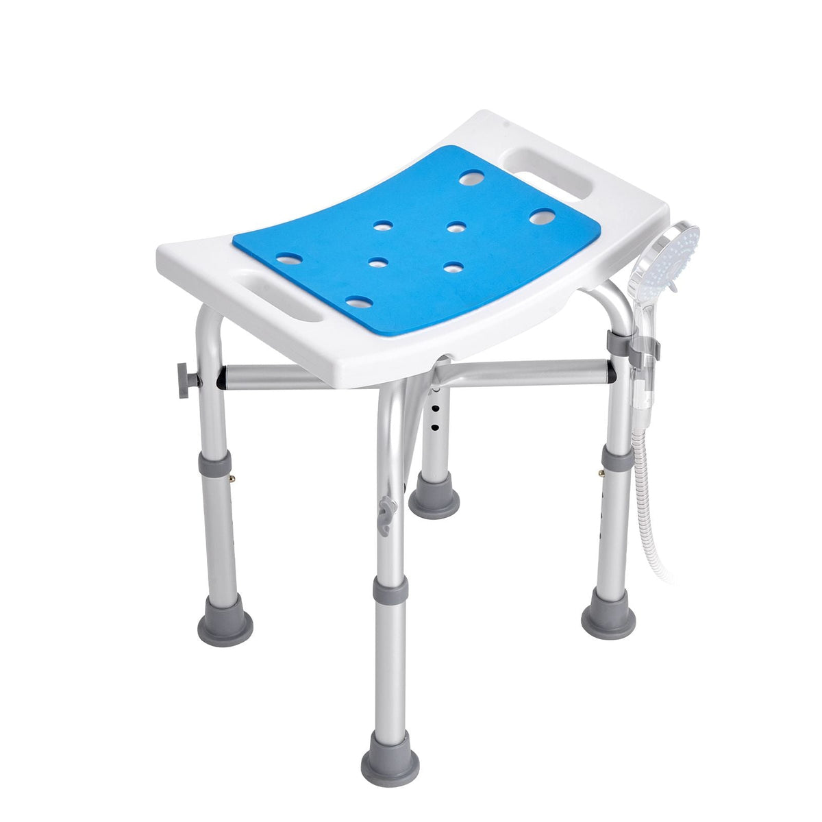 Shower Chair Adjustable Height Non-Slip Bath Stool 500 lbs
