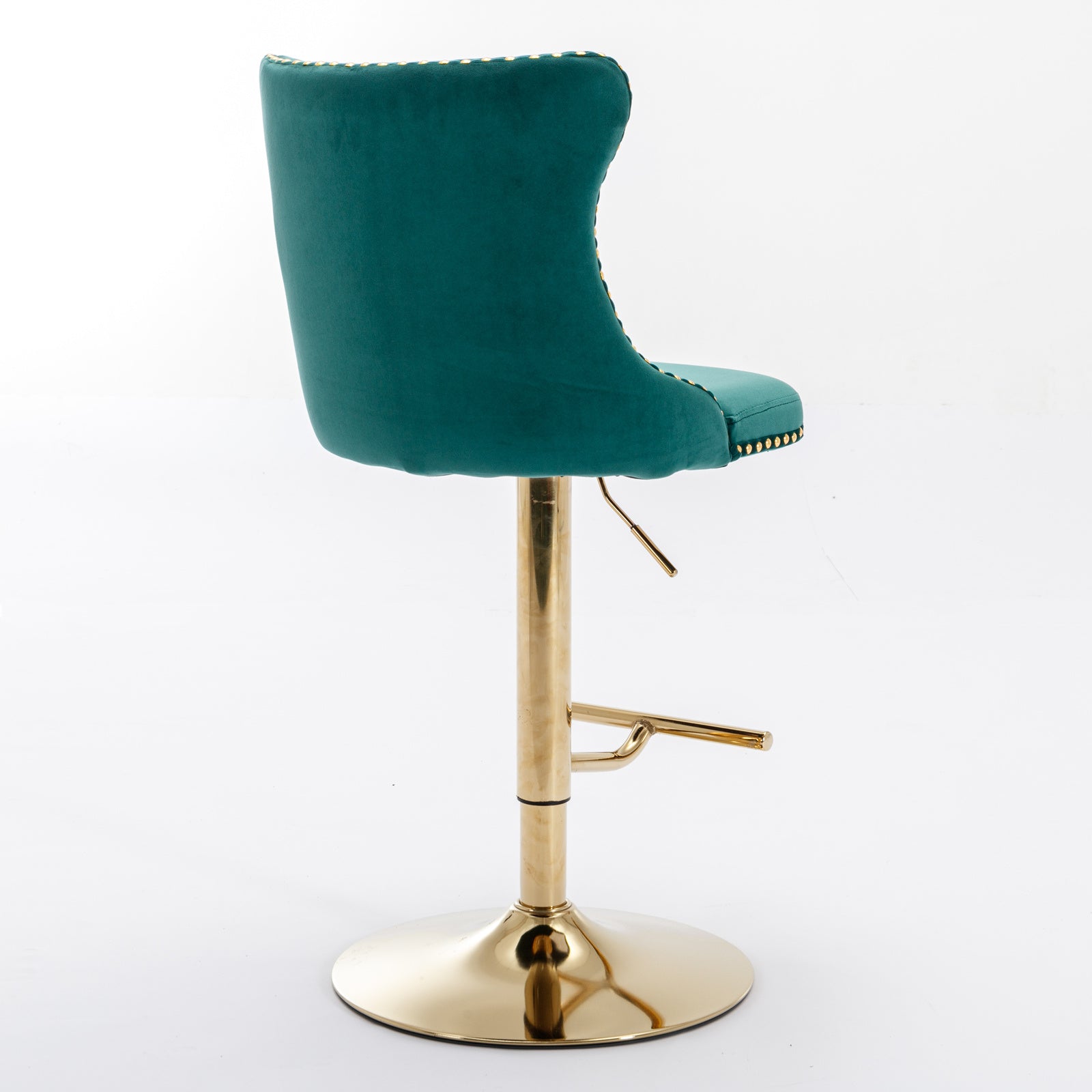 Golden Swivel Velvet Barstools BLAKHOM