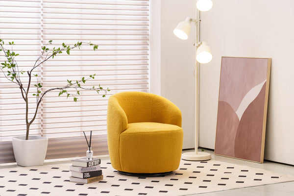 Fabric Swivel Armchair 