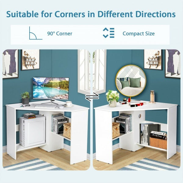 Triangle Corner Computer Desk BLAKHOM