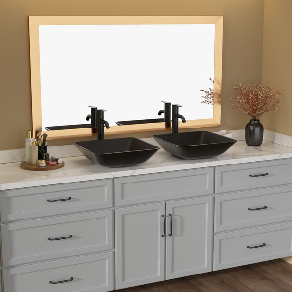 Above Counter Artistic Tempered Glass Bathroom Sink Transparent Counter Top Bathroom Single Bowl Vessel Basin