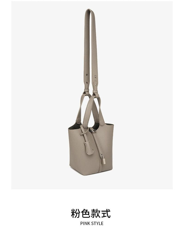 Bucket bag niche design vegetable basket women's bag senior sense small handbag fashion commuter crossbody bag texture bag