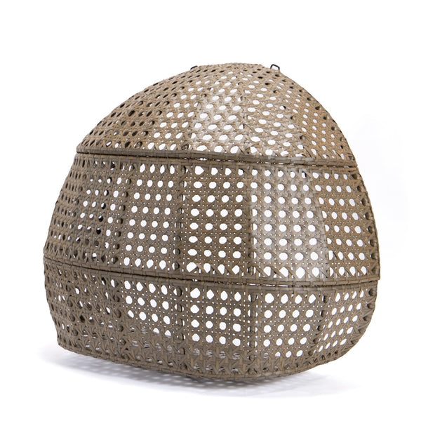 Brown Wicker Hanging Double-Seat Swing Chair BLAKHOM