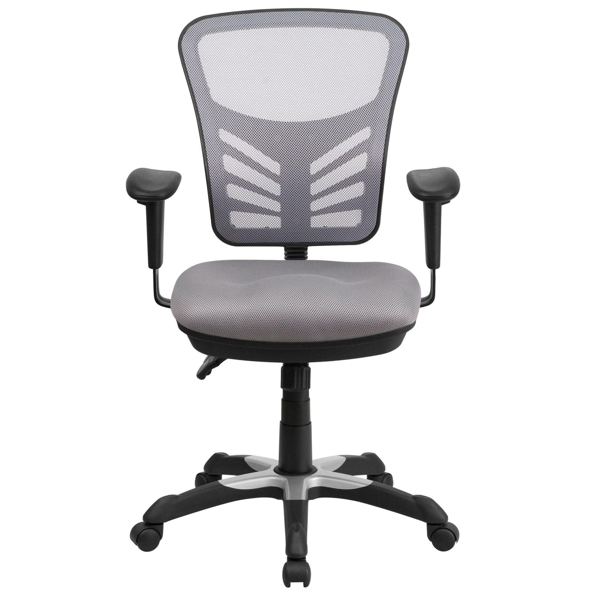 Mid-Back Mesh Swivel Office Chair with Adjustable Arms