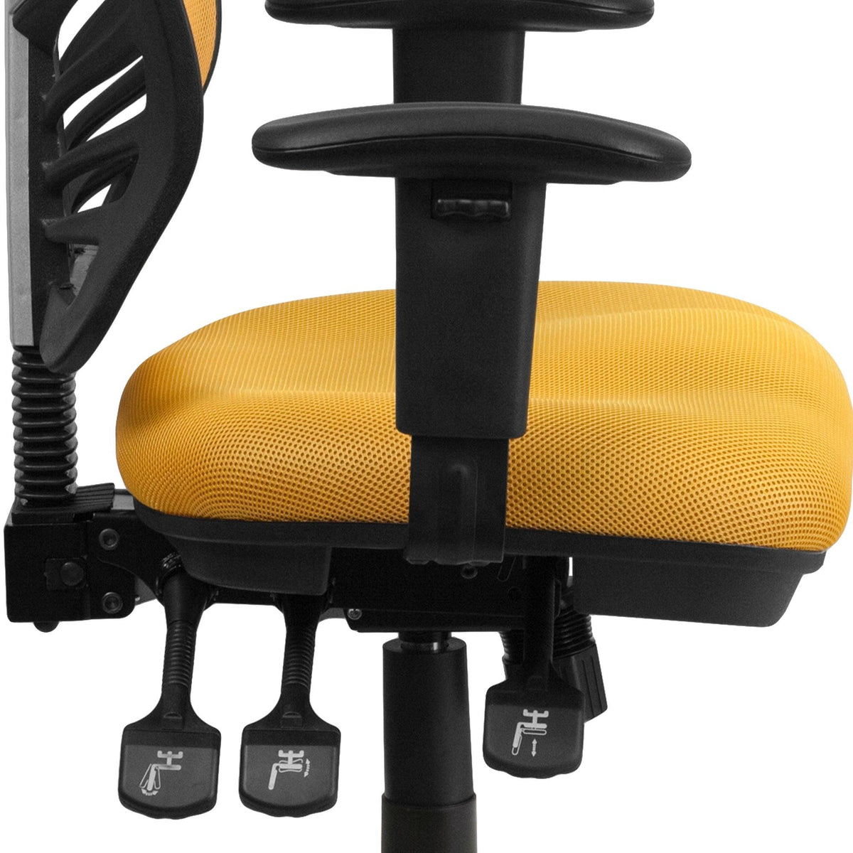Mid-Back Mesh Swivel Office Chair with Adjustable Arms