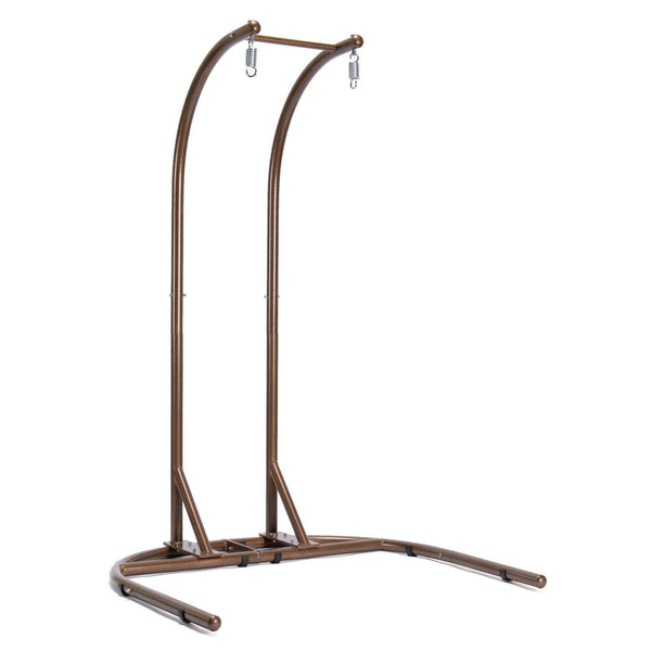 Brown Wicker Hanging Double-Seat Swing Chair BLAKHOM