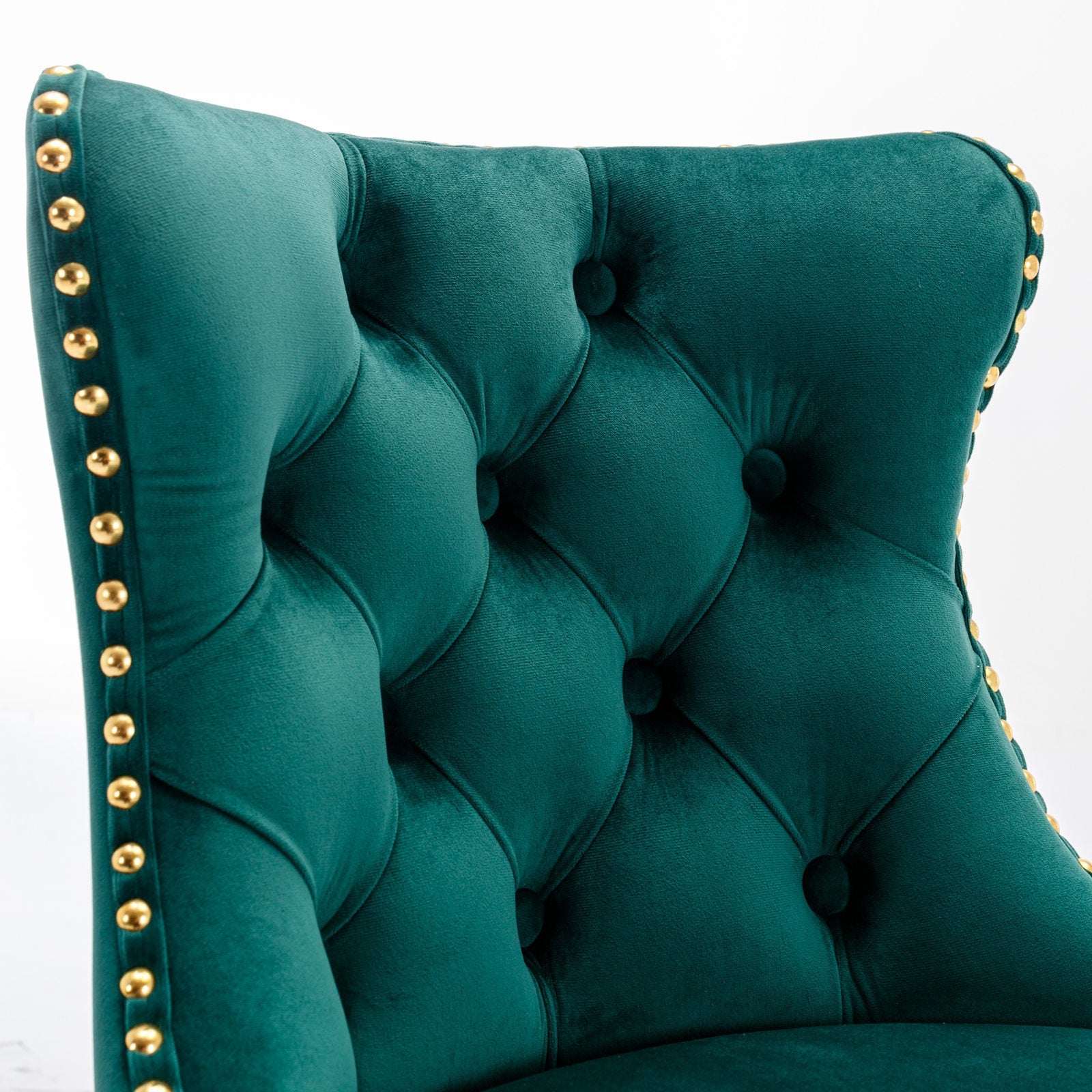 Golden Swivel Velvet Barstools BLAKHOM