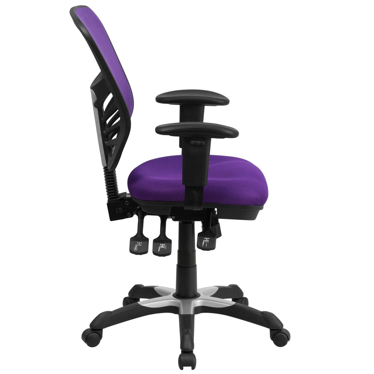 Mid-Back Mesh Swivel Office Chair with Adjustable Arms