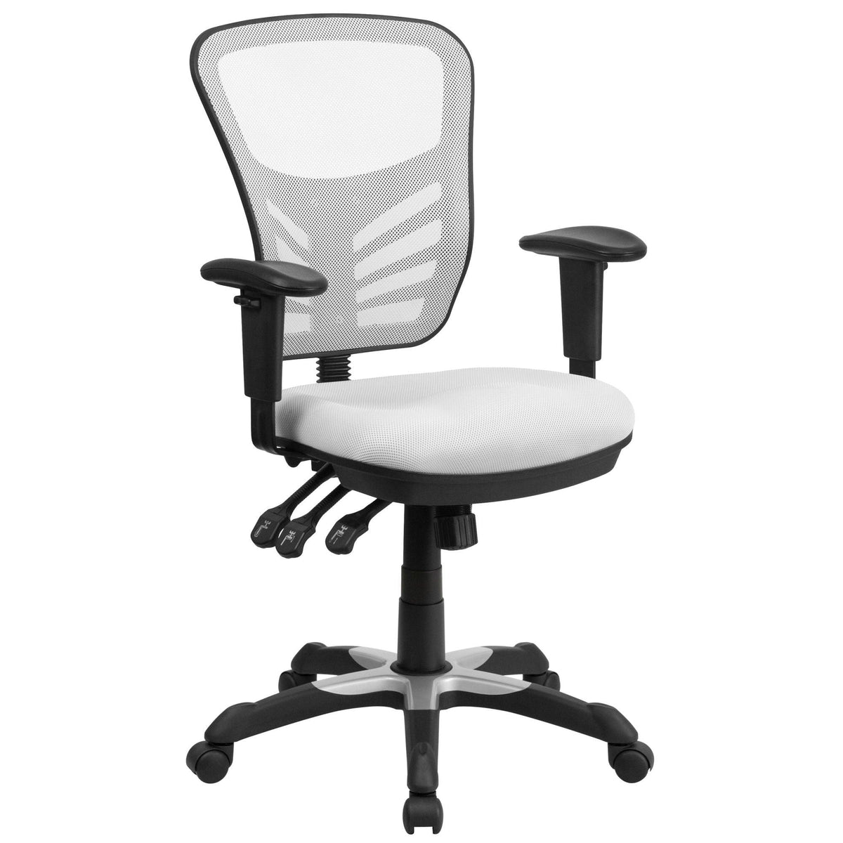 Mid-Back Mesh Swivel Office Chair with Adjustable Arms