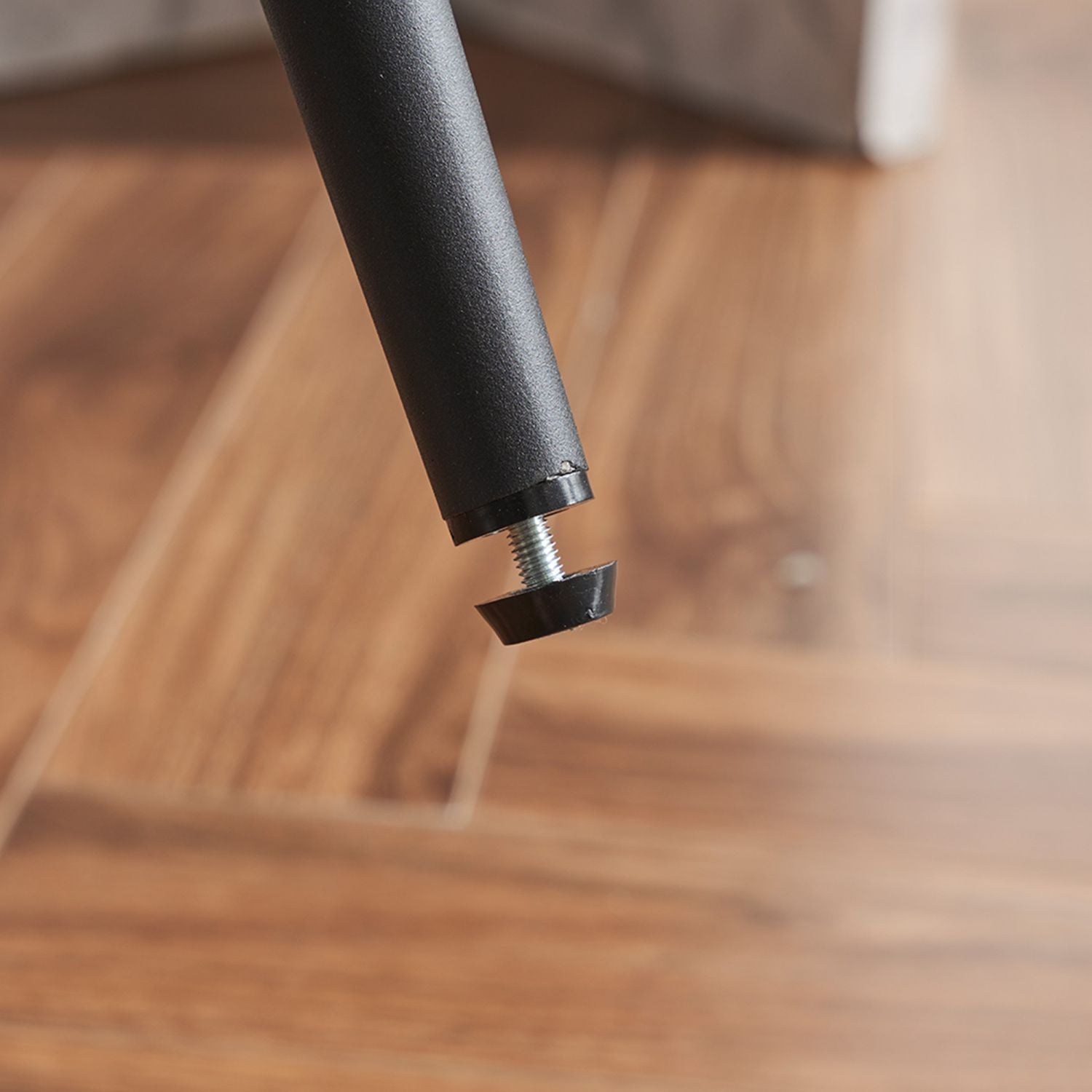 Modern Upholstered Bar Stools Set of 2, Boucle Fabric Counter Height Chairs BLAKHOM