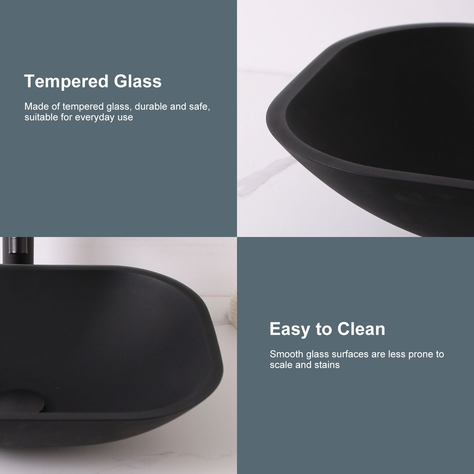 Above Counter Artistic Tempered Glass Bathroom Sink Transparent Counter Top Bathroom Single Bowl Vessel Basin