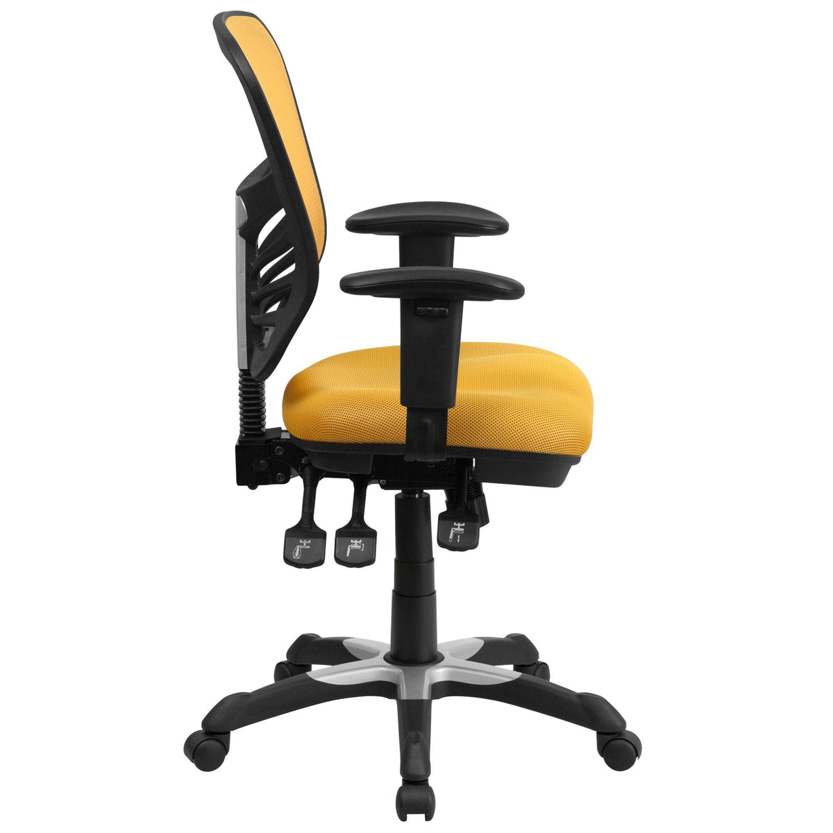 Mid-Back Mesh Swivel Office Chair with Adjustable Arms