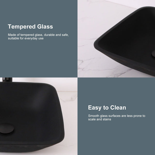 Above Counter Artistic Tempered Glass Bathroom Sink Transparent Counter Top Bathroom Single Bowl Vessel Basin