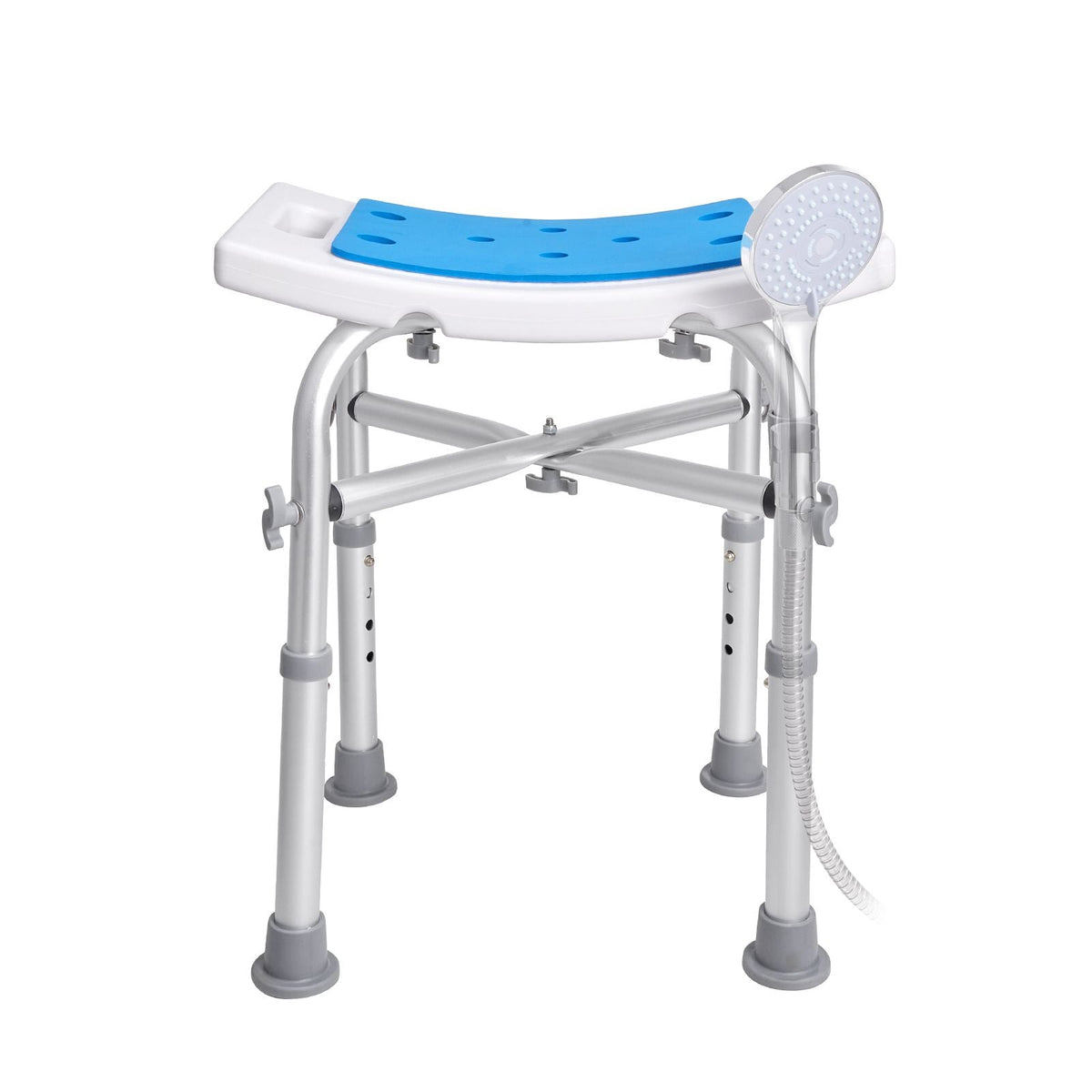 Shower Chair Adjustable Height Non-Slip Bath Stool 500 lbs