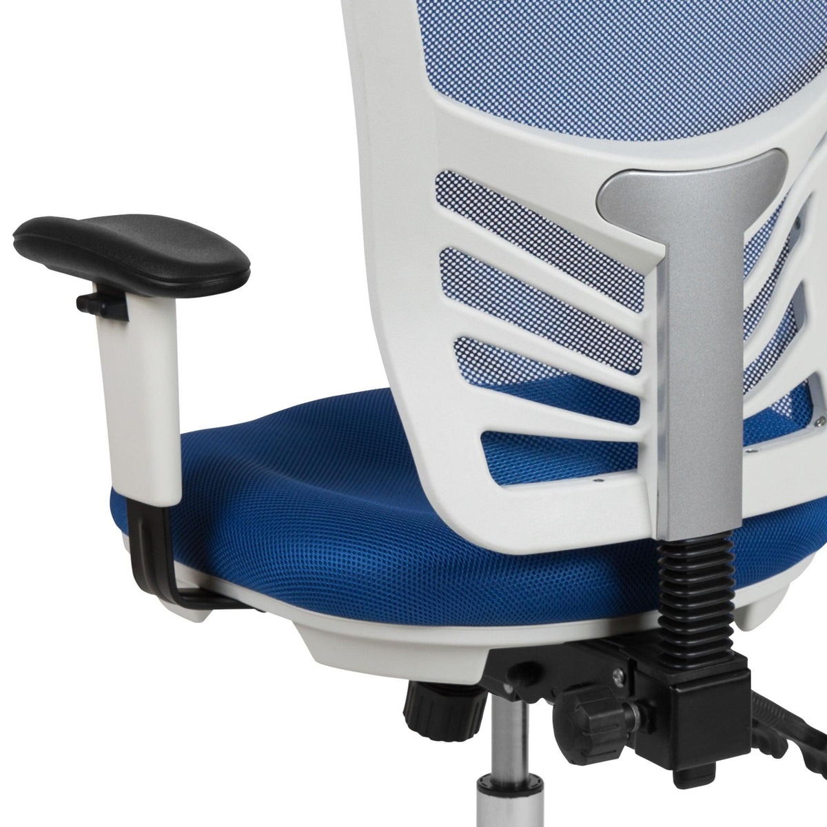 Mid-Back Mesh Swivel Office Chair with Adjustable Arms