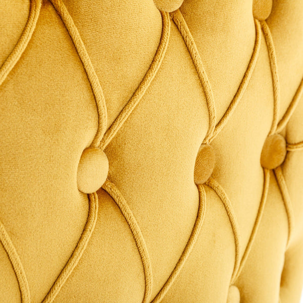 Yellow Velvet Barstool BLAKHOM