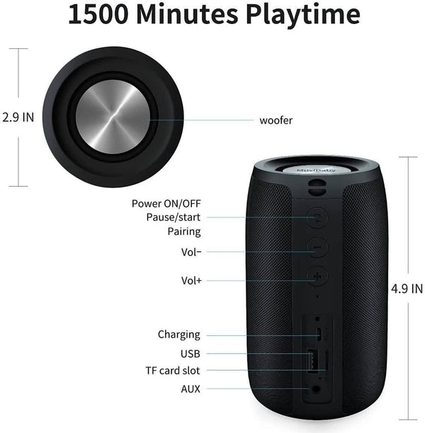 Dual Pairing Bluetooth 5.0 Speaker