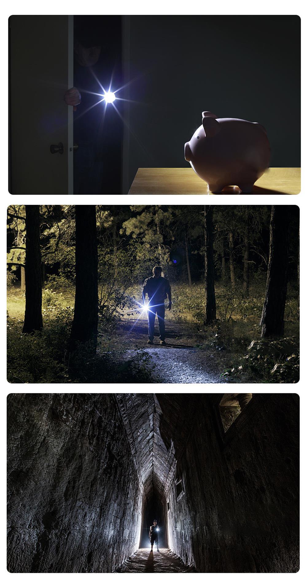 Dual Power LED Flashlight With Pure Beam Slide Focus Waterproof Rechargeable LED USB Telescopic Zoom Portable Flashlight For Night Lighting Night Riding Camping High-Powered Flash Lights