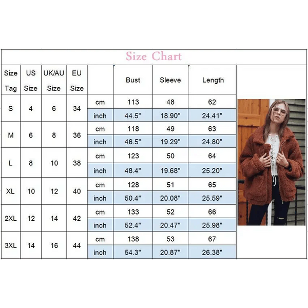 Durable Autumn Winter Faux Fur Coat For Women Casual Warm Soft Zipper Fur Jacket Plush Overcoat Pocket Plus Size Teddy Coat For Female