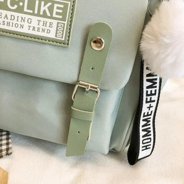 Durable Backpacks for School Teenagers Girls Designer Patchwork Bagpack With Cute Ring Bag For Travel, Laptop, Backpack Women Notebook