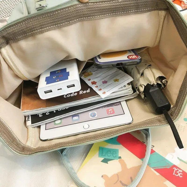 Durable Backpacks for School Teenagers Girls Designer Patchwork Bagpack With Cute Ring Bag For Travel, Laptop, Backpack Women Notebook