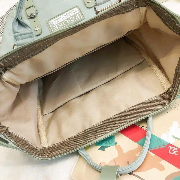 Durable Backpacks for School Teenagers Girls Designer Patchwork Bagpack With Cute Ring Bag For Travel, Laptop, Backpack Women Notebook