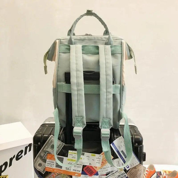 Durable Backpacks for School Teenagers Girls Designer Patchwork Bagpack With Cute Ring Bag For Travel, Laptop, Backpack Women Notebook