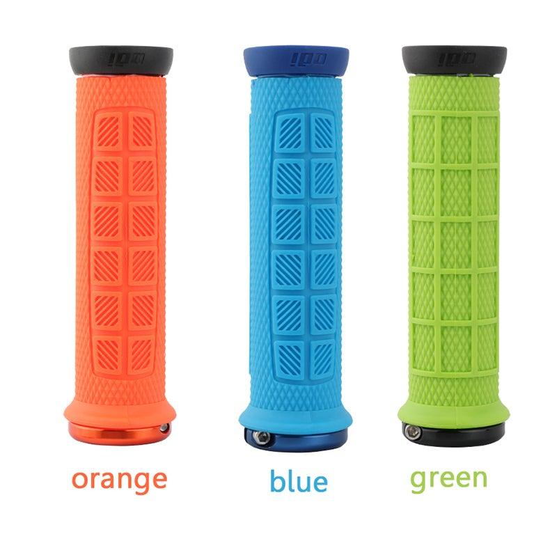 Durable Handlebar Grips Lock Ring Bike Handle Durable Wearable Bicycle Grips Single Lock-On Mountain Bike Grips Bicycle Handlebar Locking Grips Non-Slip Multi Colors Simple Design Handle Grips