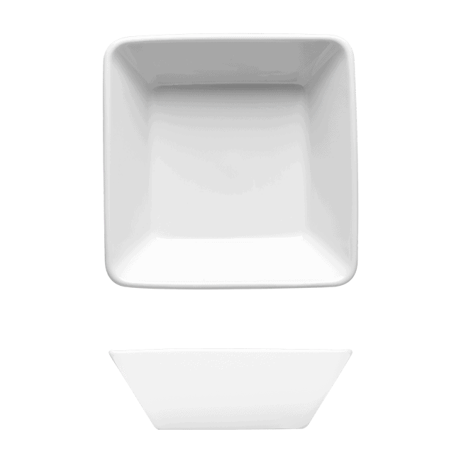Corby Hall Raio Square Bowl Catalog Number: 051 0265 | Dimensions: 4 3/4 in (12 cm)