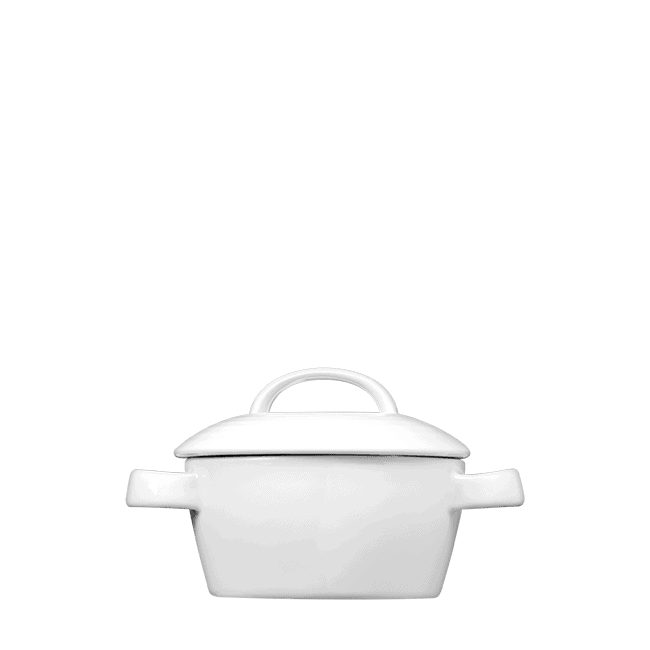 Corby Hall Duo Mini Casserole | Catalog Number: 010 1395 | Dimensions: 4 x 2 in (10 cm) 8 fl oz (237 ml)