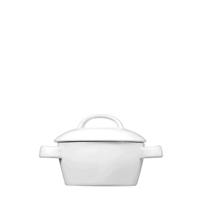 Corby Hall Duo Mini Casserole | Catalog Number: 010 1395 | Dimensions: 4 x 2 in (10 cm) 8 fl oz (237 ml)