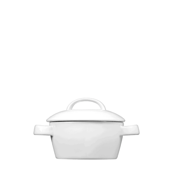 Corby Hall Duo Mini Casserole | Catalog Number: 010 1395 | Dimensions: 4 x 2 in (10 cm) 8 fl oz (237 ml)