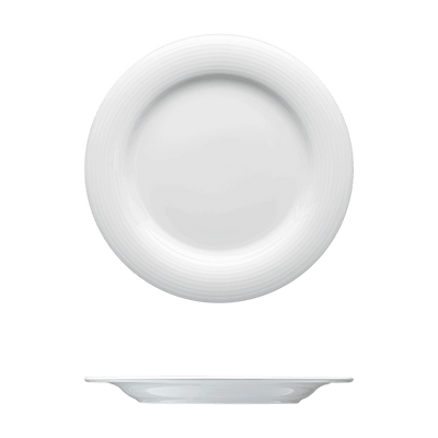 Corby Hall Duo Round Plate | Catalog Number: 010 0031 | Dimensions: 8 1/2 in (22 cm)