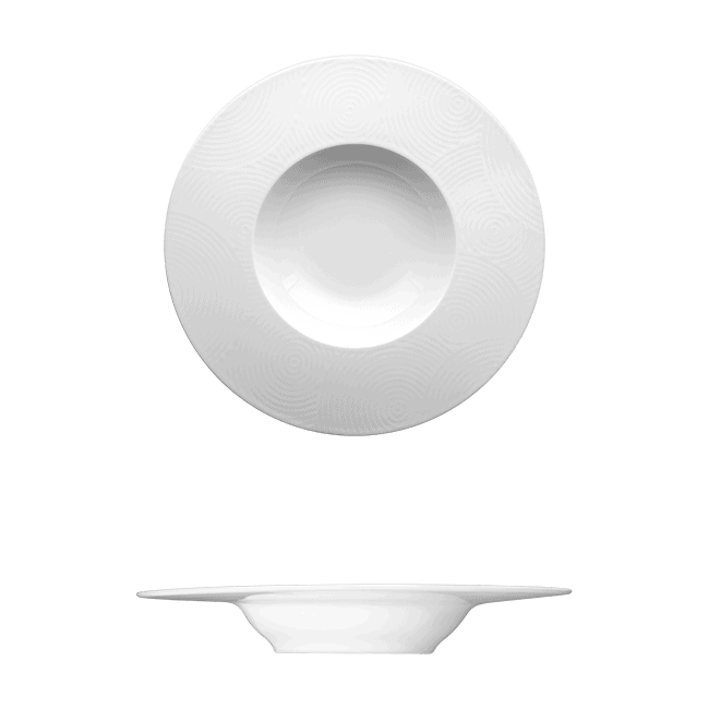 Corby Hall Ecos Deep Plate | Catalog Number: 046 0006 | Dimensions: 11 3/8 in (29 cm) 12 fl oz (355 ml)