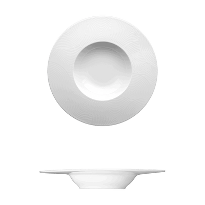 Corby Hall Ecos Deep Plate | Catalog Number: 046 0006 | Dimensions: 11 3/8 in (29 cm) 12 fl oz (355 ml)
