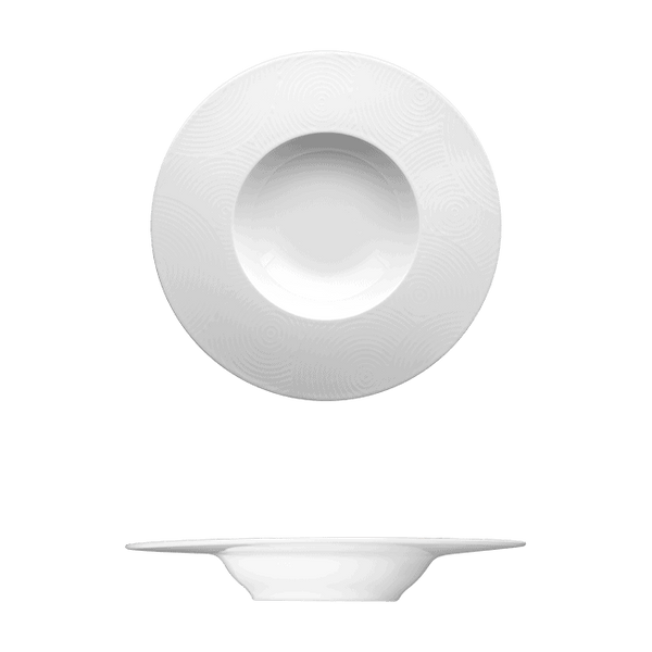 Corby Hall Ecos Deep Plate | Catalog Number: 046 0006 | Dimensions: 11 3/8 in (29 cm) 12 fl oz (355 ml)