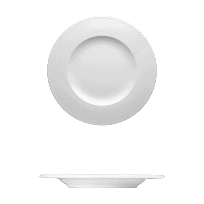 Corby Hall Ecos Round Plate | Catalog Number: 046 0020 | Dimensions: 9 1/2 in (24 cm)