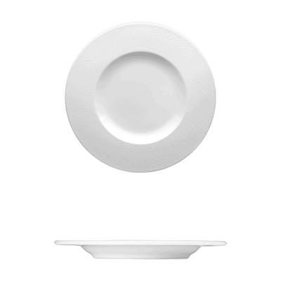 Corby Hall Ecos Round Plate | Catalog Number: 048 0015 | Dimensions: 10 5/8 in (27 cm)