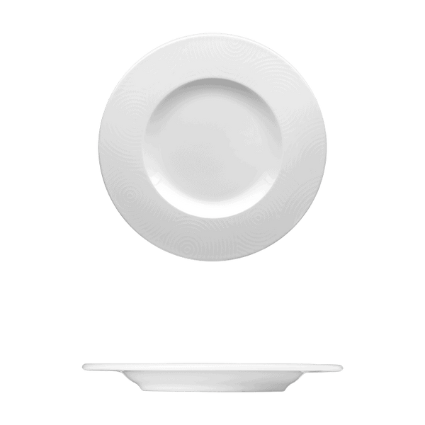 Corby Hall Ecos Round Plate | Catalog Number: 048 0015 | Dimensions: 10 5/8 in (27 cm)