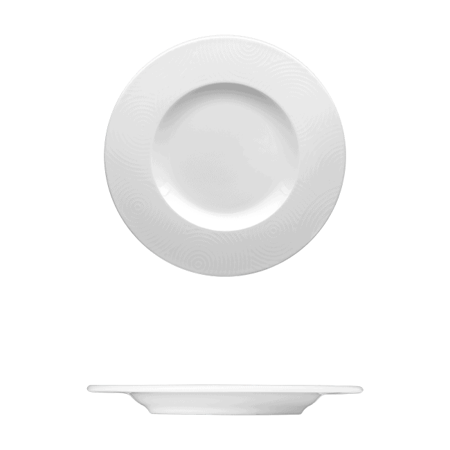 Corby Hall Ecos Round Plate | Catalog Number: 048 0040 | Dimensions: 7 in (18 cm)
