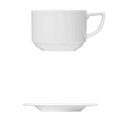 Corby Hall Raio AD Cup || Saucer Catalog Number: 051 0201 | Dimensions: 4 fl oz (120 ml) || Catalog Number: 051 0202 | Dimensions: 5 in (13 cm)