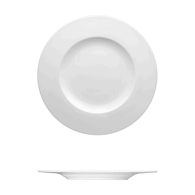 Corby Hall Raio Round Plate Catalog Number: 051 0040 | Dimensions: 7 in (18 cm)