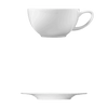 Corby Hall Ecos Cup || Saucer | Catalog Number: 045 0191 | Dimensions: 8 fl oz (265 ml) || Catalog Number: 046 0182 | Dimensions: 7 1/8 in (18 cm)