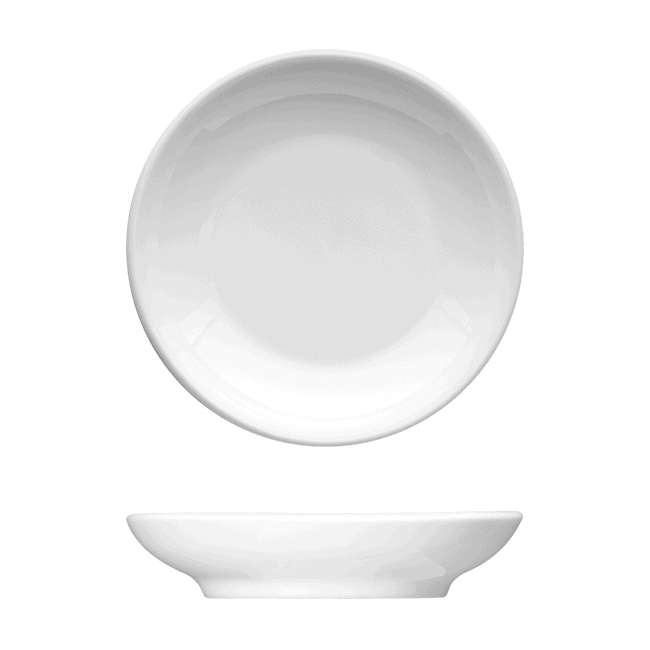 Corby Hall Saturno Coupe Round Plate | Catalog Number: 047 0236 | Dimensions: 4 in (10 cm)