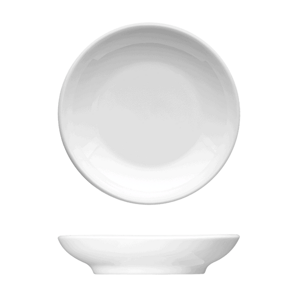 Corby Hall Saturno Coupe Round Plate | Catalog Number: 047 0236 | Dimensions: 4 in (10 cm)