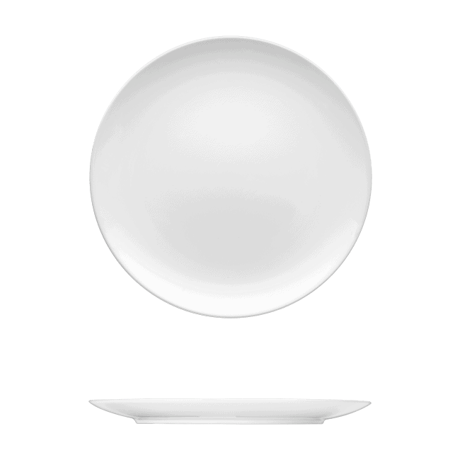 Corby Hall Saturno Coupe Round Plate | Catalog Number: 047 0020 | Dimensions: 9 1/2 in (24 cm)